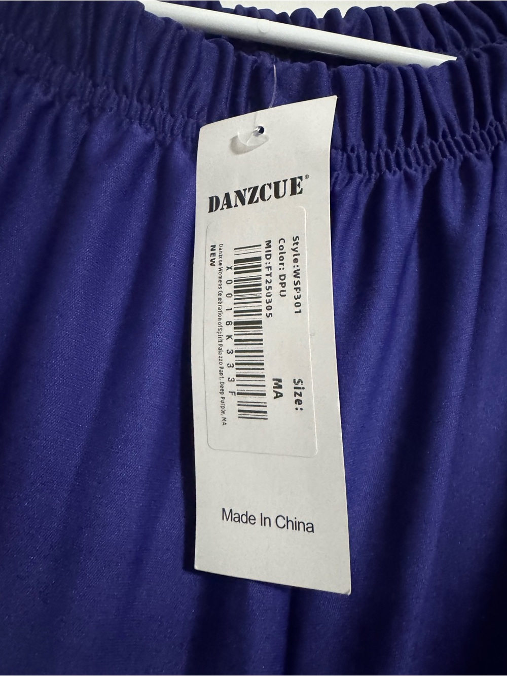Women's Purple Elastic Waist Skirt